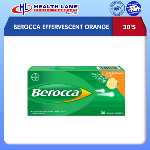 BEROCCA EFFERVESCENT OREN (30'S)